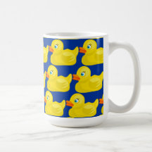 Awesome Yellow Rubber Ducky Wallpaper Design Mug