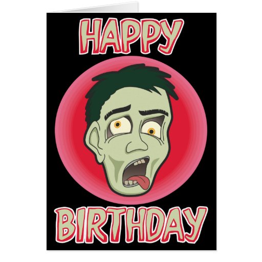 Awesome Zombie Birthday Card | Zazzle