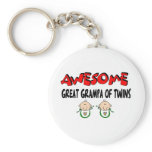 AWESOMEGREAT GRAMPA of TWINS Key Chains