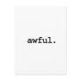 awful. postcard