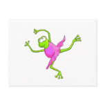 Awkward Ballet Frog Post Card