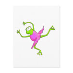 Awkward Ballet Frog Post Card