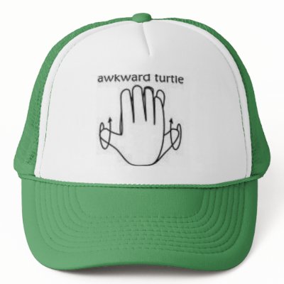 awkward turtle hat by boatgirl09