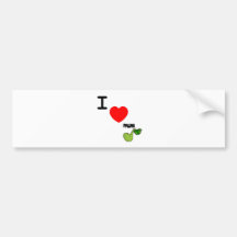 awkward turtle love bumper sticker