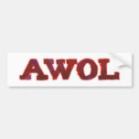 AWOL absent without leave Auto Sticker