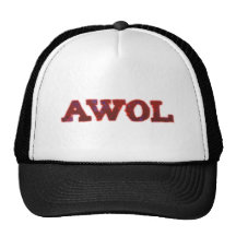 AWOL absent without leave Baseball Mützen