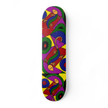 AX- Awesome Skink Lizard Art Design Skateboard