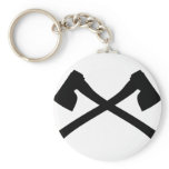 ax axe crossed icon key chains
