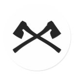ax axe crossed icon stickers
