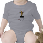 AX- Giraffe in a Pocket Baby Outfit Bodysuit