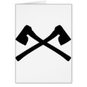 axe axe crossed icon cards