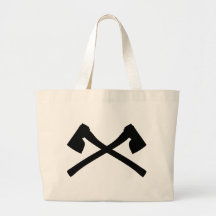 axe axe crossed icon tote bag