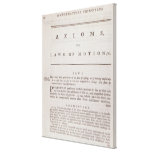 Axioms, or Laws of Motion, from Volume I Canvas Print