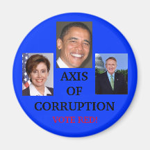 Axis of Corruption Refrigerator Magnet