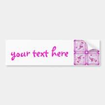 Axolotl Pink Plaid Pattern Bumper Stickers