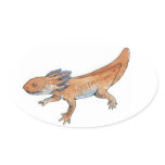 Axolotls Oval Sticker