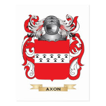Axon Coat of Arms (Family Crest) Post Card