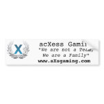 aXs We are Family Bumper Sticker