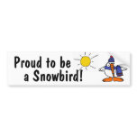 AY- Funny Snowbird Bumper Sticker bumper stickers