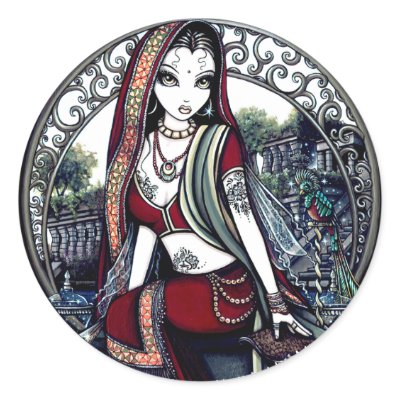 Ayanna Belly Dancer Garden Fairy Sticker by mykajelina
