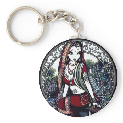 Ayanna Eastern Belly Dancer Fairy Keychain by mykajelina