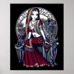 Ayanna Eastern Belly Dancer Fairy Poster posters