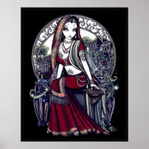 Ayanna Eastern Belly Dancer Fairy Poster