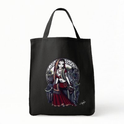 "Ayanna" Gothic Belly Dancer Fairy Bag by mykajelina