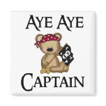 Aye Aye Captain Teddy Bear Pirate Magnet