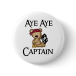Aye Aye Captain Teddy Bear Pirate Pin