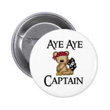 Aye Aye Captain Teddy Bear Pirate Pin