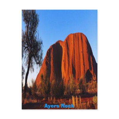 Ayers Rock, poster Postcards by design_girl