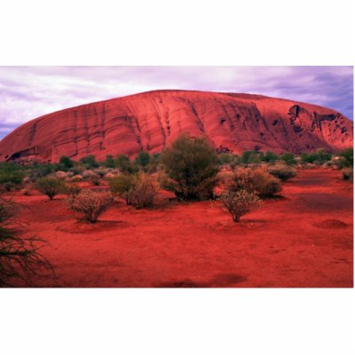Ayers Rock, Uluru National Park, Australia Desert Cut Out by beautifulclicks