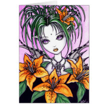 Ayla Tiger Lilly Fairy Card