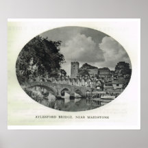 Aylesford Bridge, near Maidstone Posters