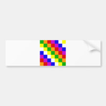Aymara people ethnic flag colour square bumper stickers