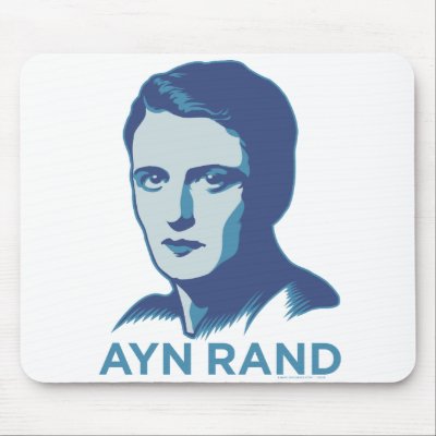Ayn Rand Mouse Pad by Libertymaniacs