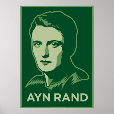 Ayn Rand Poster by Libertymaniacs
