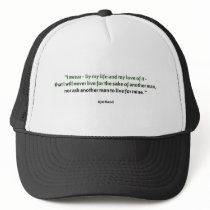 Ayn Rand Quote Mesh Hats