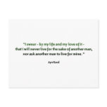 Ayn Rand Quote Postcard