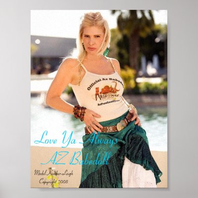 AZ Babedoll Autographed Poster Liminted Time Only by azpurecountry