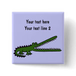 AZ- Funny Gator Custom Button