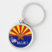 AZ Go Blue ~ Keychain