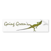 AZ- Going Green Lizard Bumper Sticker