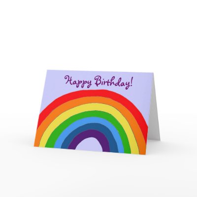 AZ- Rainbow Birthday Card by patcallum