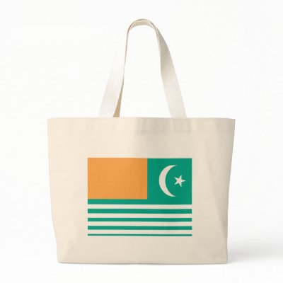Azad Kashmir Flag Canvas Bags by FlagTshirts