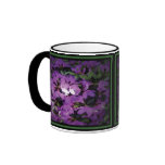 "Azalea" - Dark Green Border Large Mug