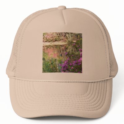 Azalea Flowers by Duck Pond Mesh Hats by HappyDoggies