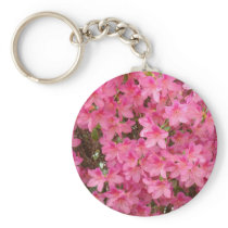 AZALEAS KEYCHAINS Pink Azalea Flowers Key Chain