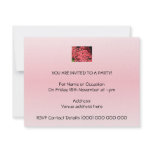 Azaleas. Pretty Pink Flowers. Personalized Invitation